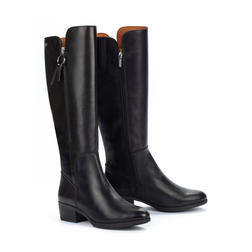 Women's Pikolinos DAROCA Knee-high Boots Black | NZ GQ08123